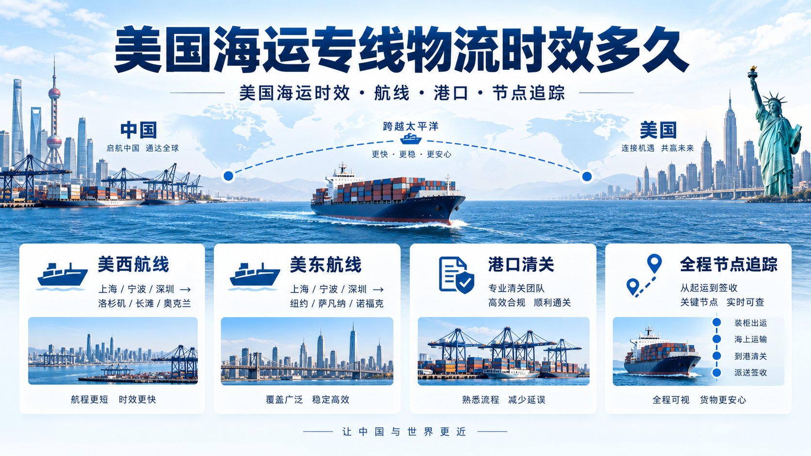 美国海运专线物流时效多久