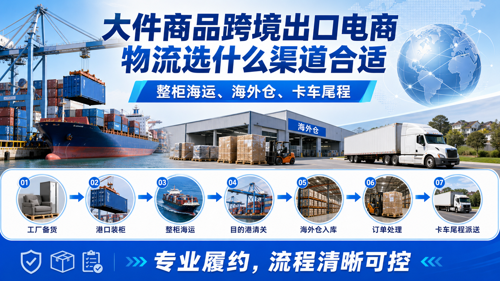 大件商品跨境出口电商物流选什么渠道合适