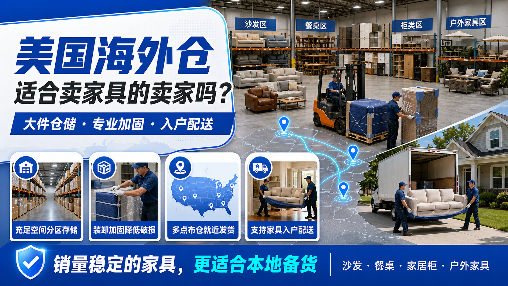 美国海外仓适合卖家具的卖家吗