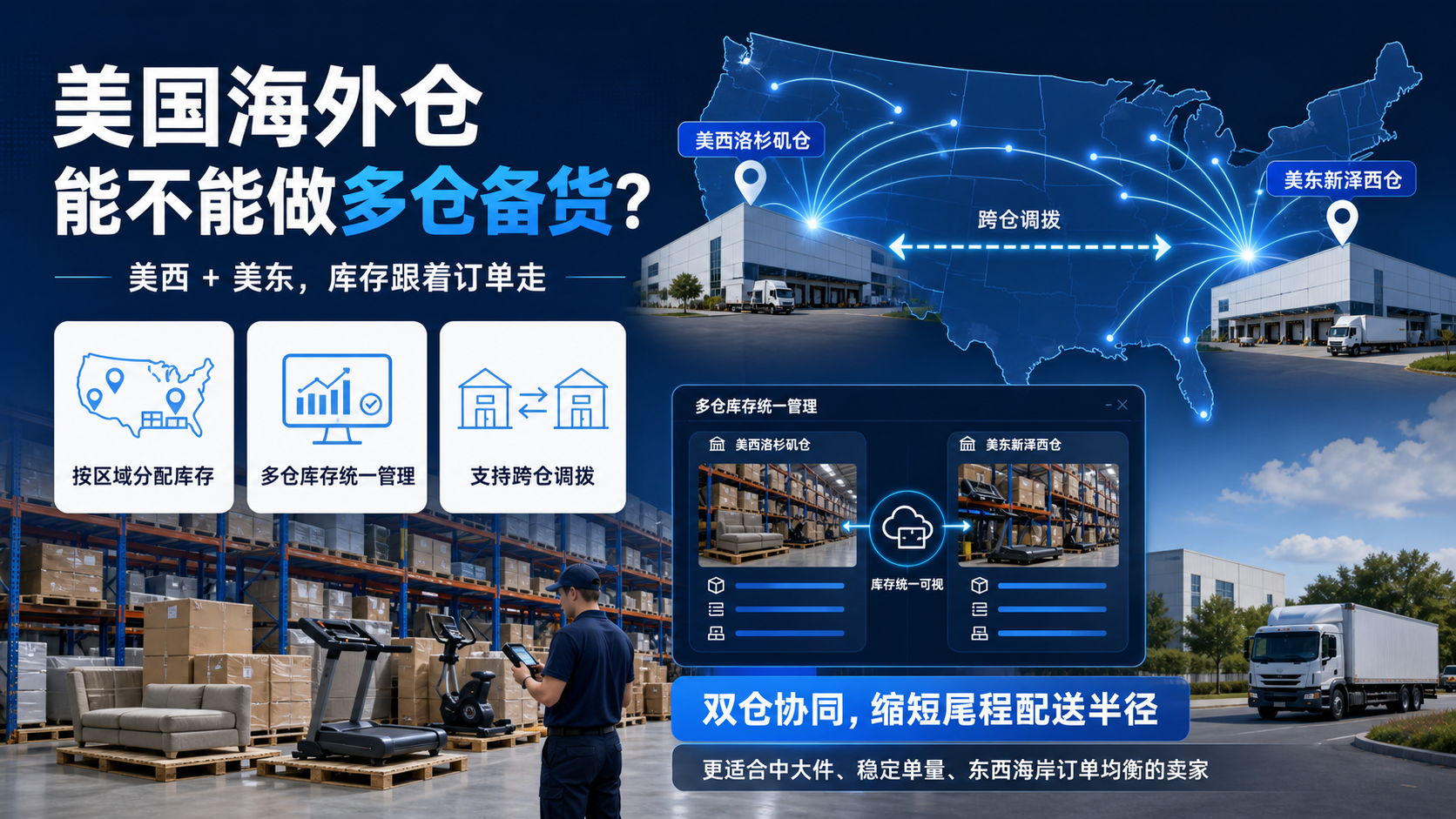 美国海外仓能不能做多仓备货