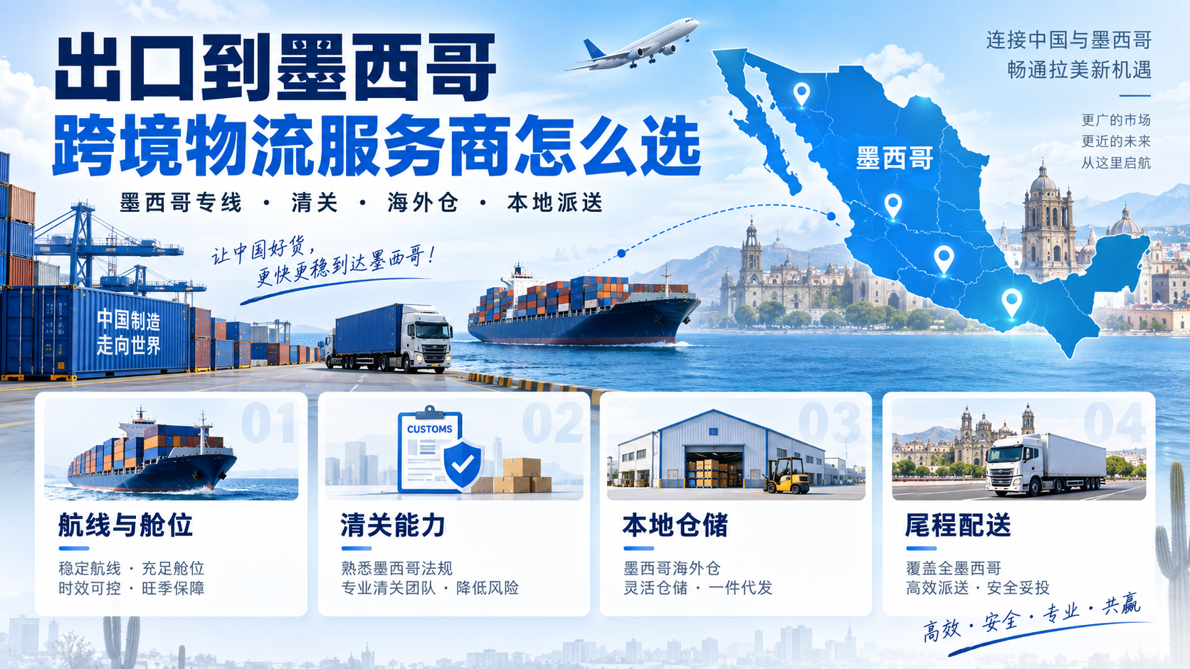 出口到墨西哥跨境物流服务商怎么选