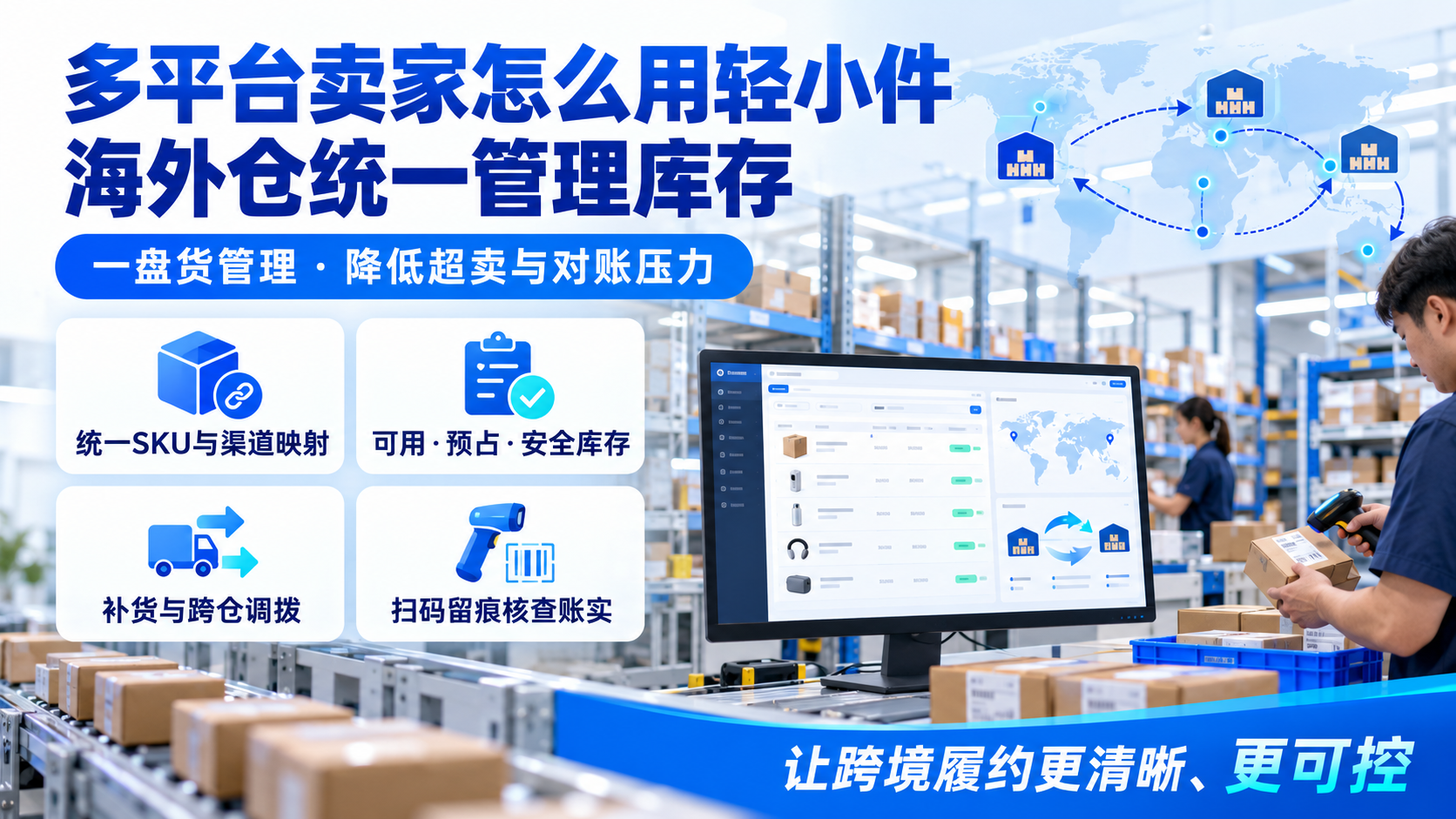 多平台卖家怎么用轻小件海外仓统一管理库存