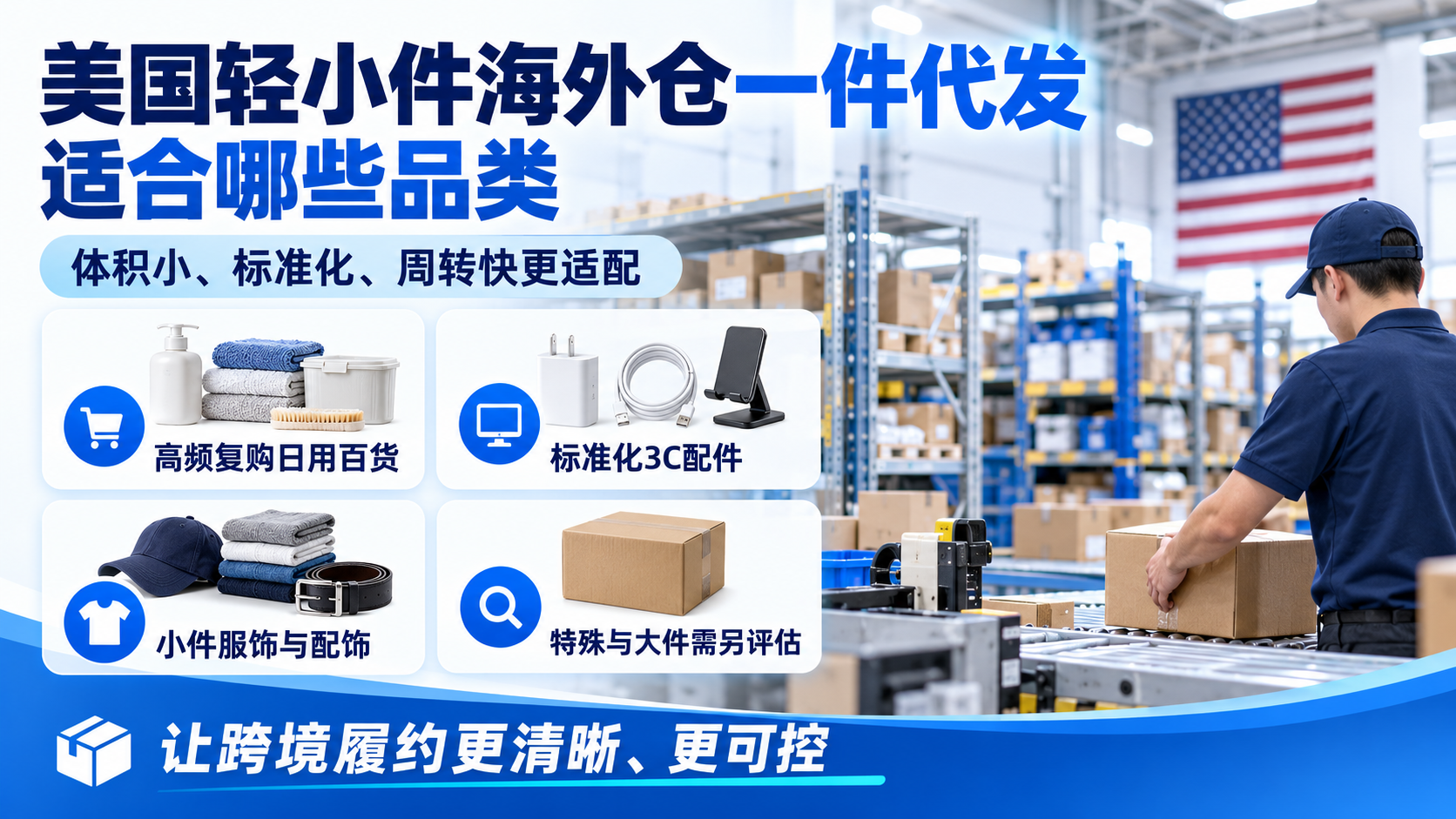 美国轻小件海外仓一件代发适合哪些品类