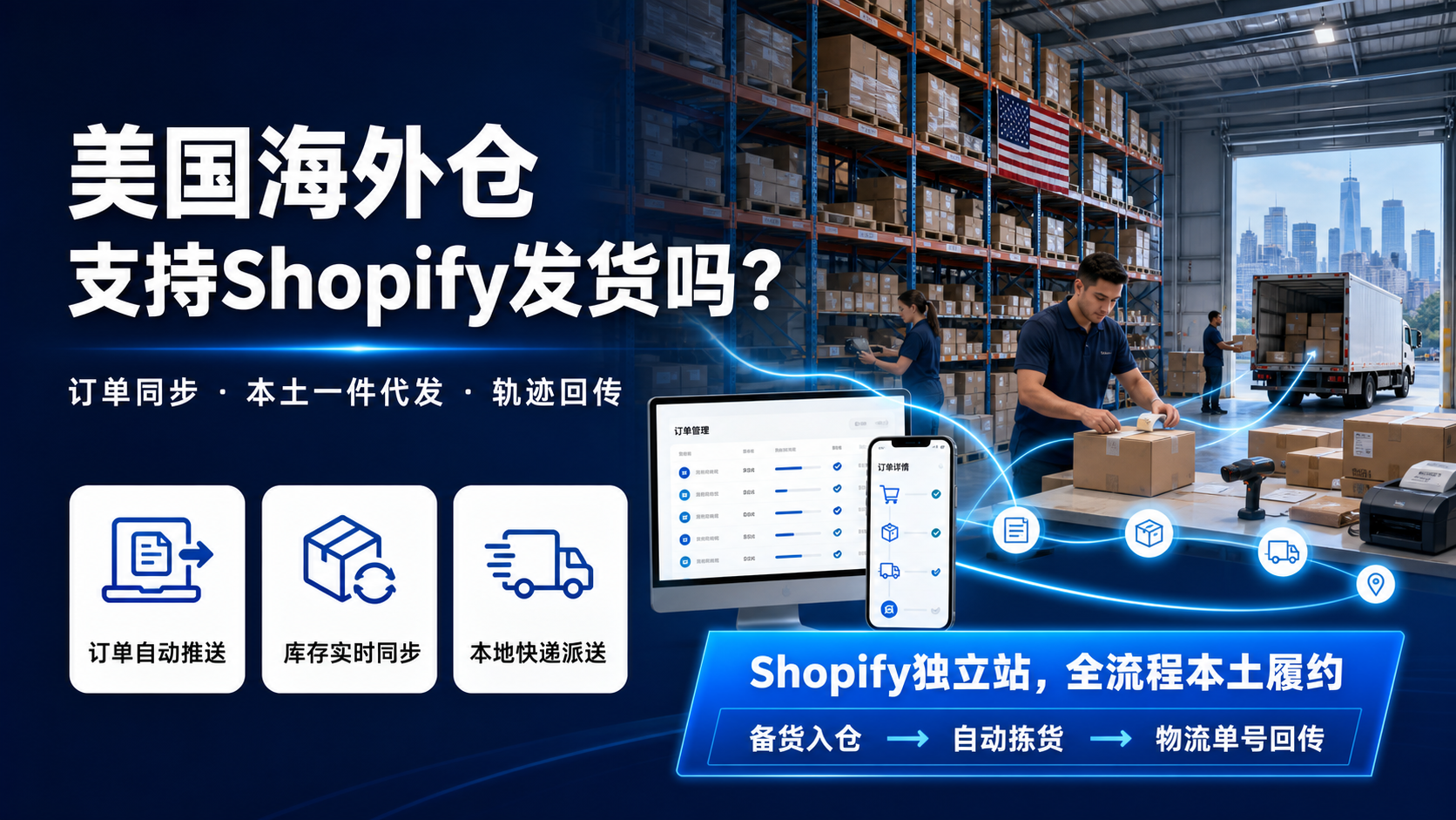 美国海外仓支持Shopify发货吗