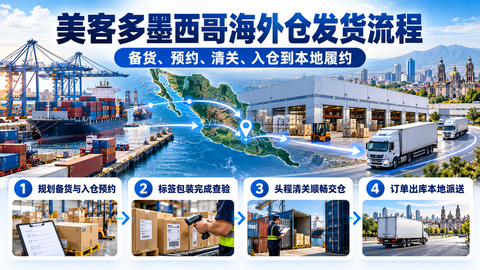 美客多墨西哥海外仓发货流程