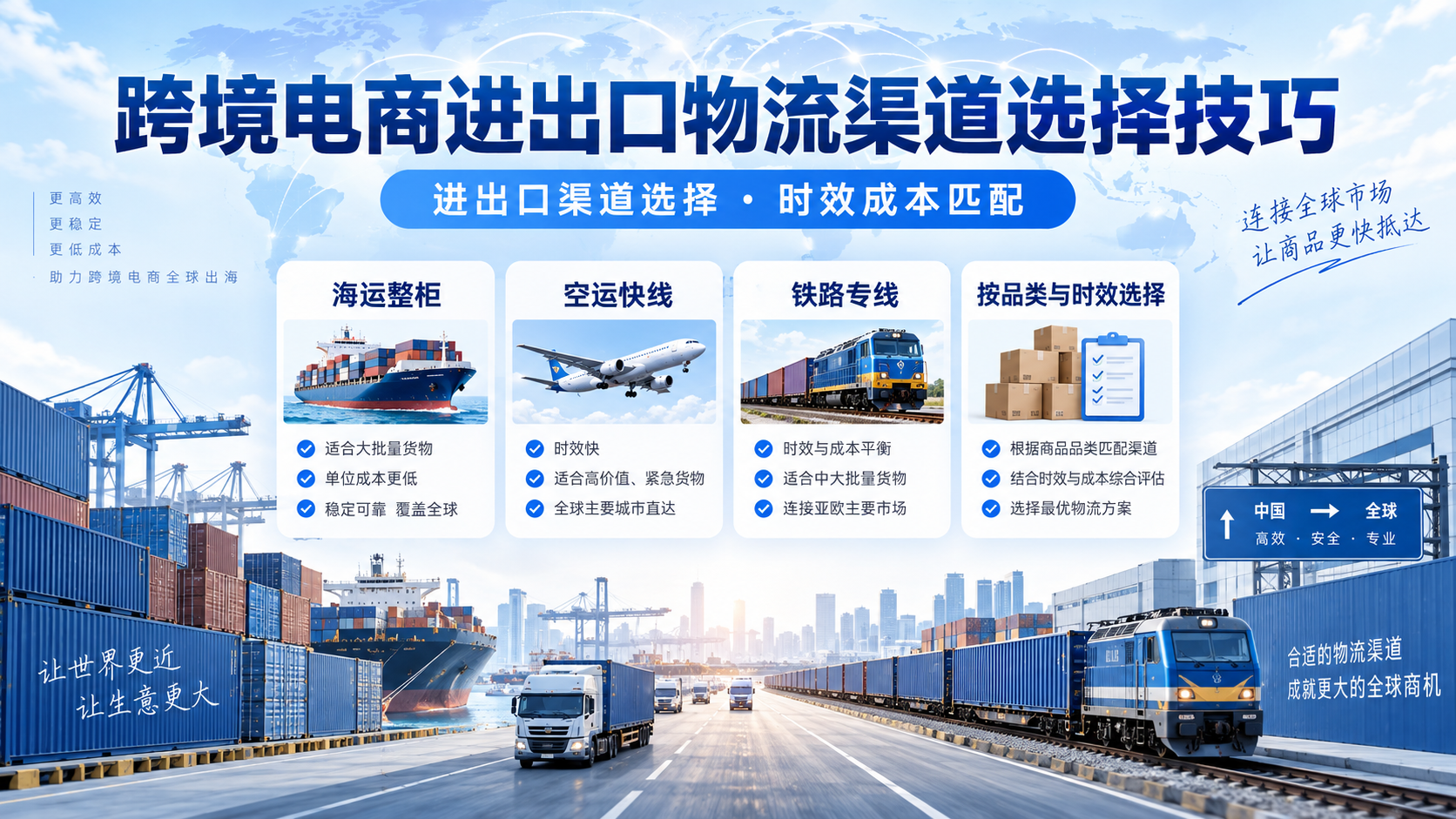 跨境电商进出口物流渠道选择技巧
