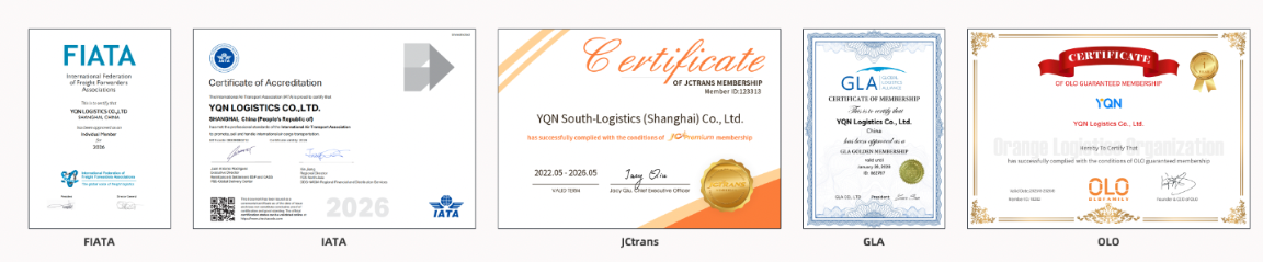 YQN certificates