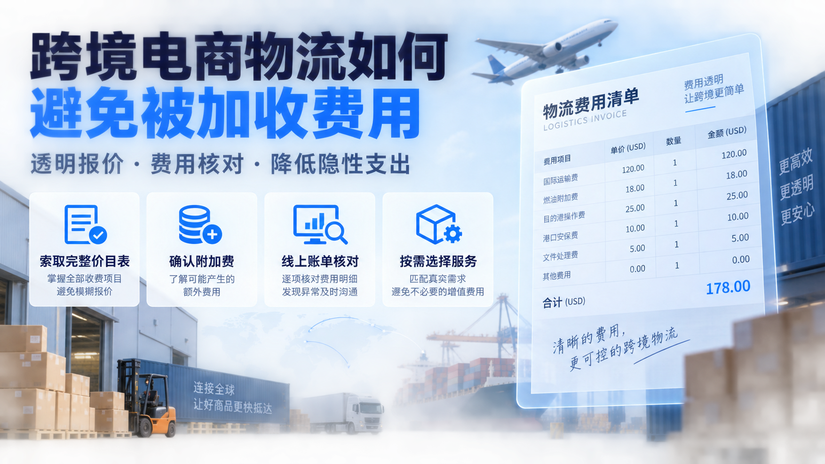 跨境电商物流如何避免被加收费用