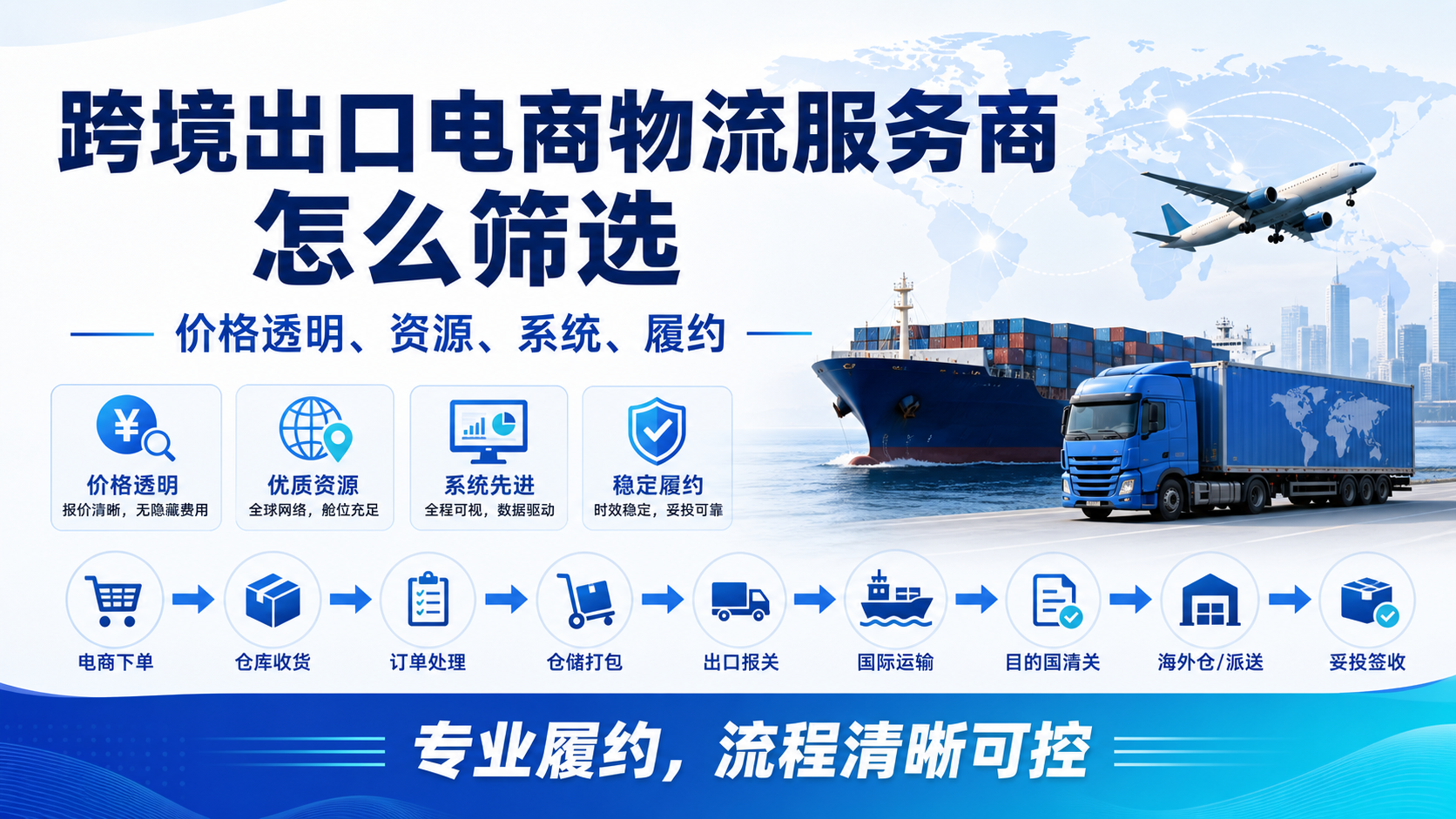 跨境出口电商物流服务商怎么筛选