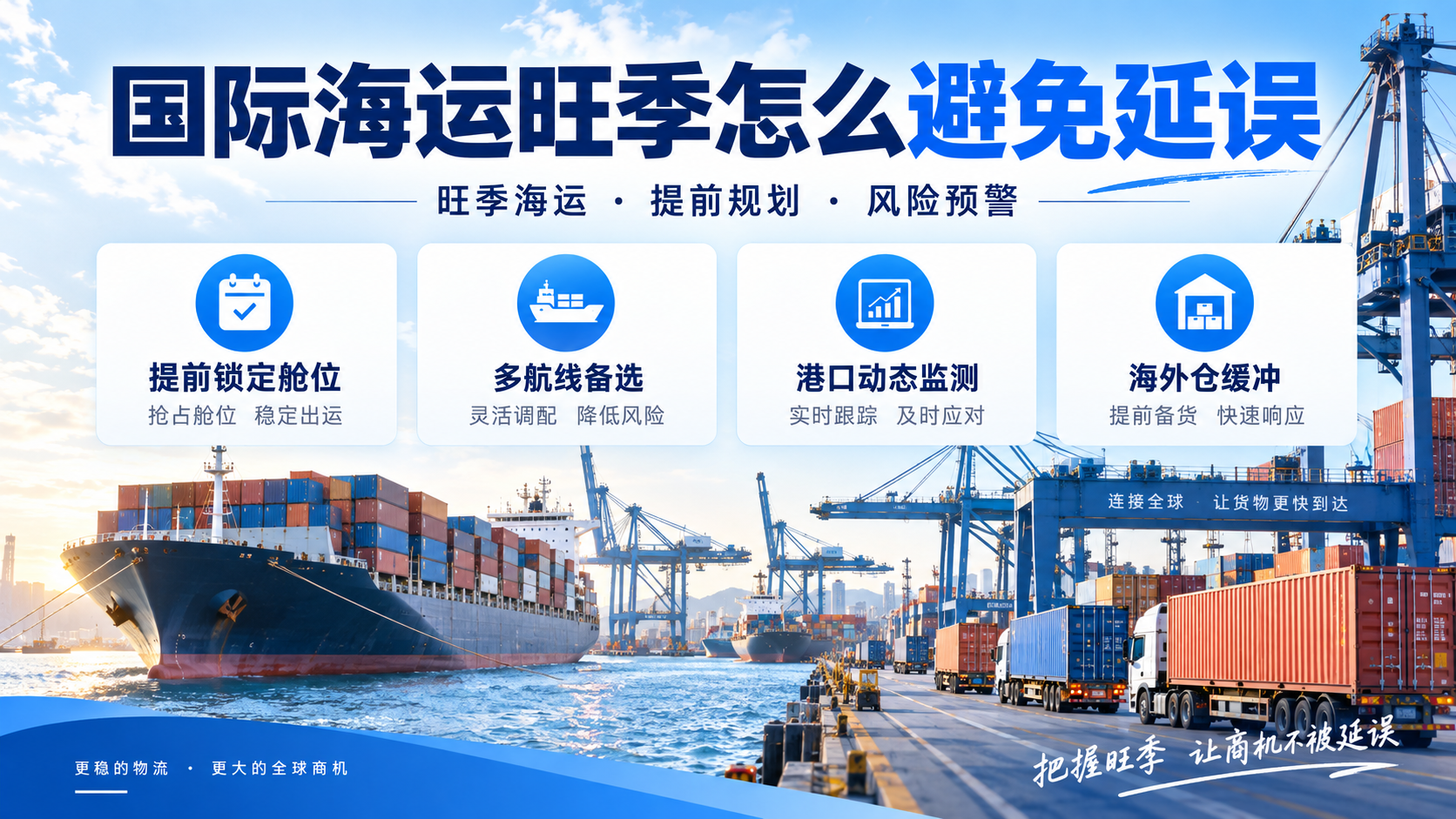 国际海运旺季怎么避免延误