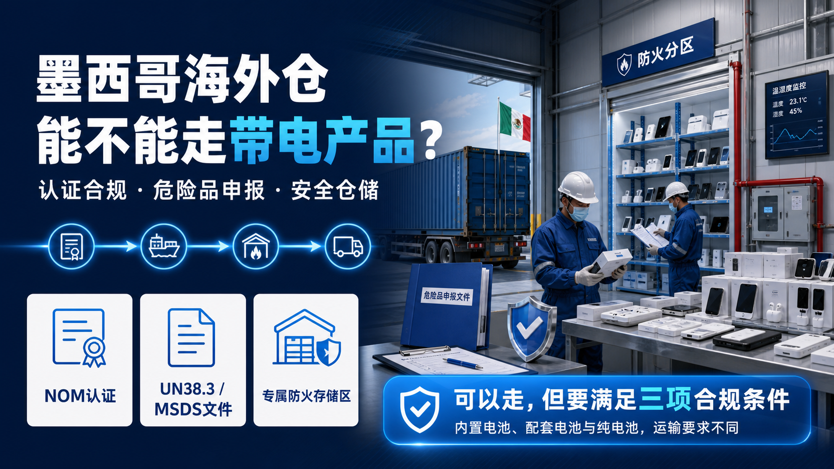 墨西哥海外仓能不能走带电产品