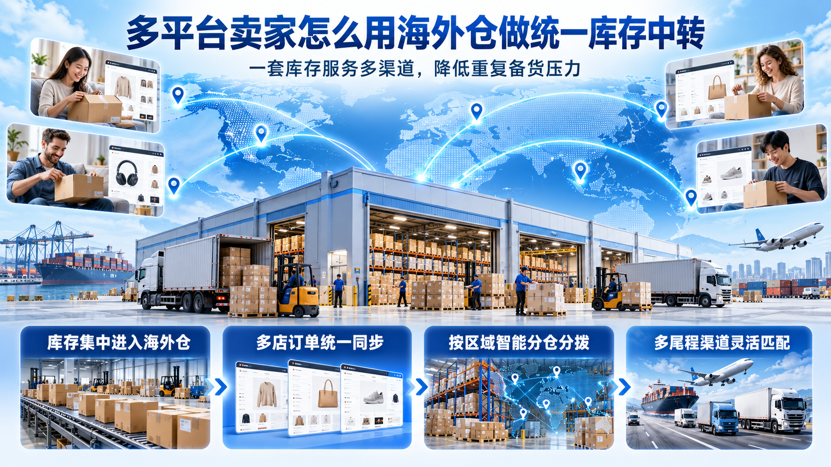 多平台卖家怎么用海外仓做统一库存中转