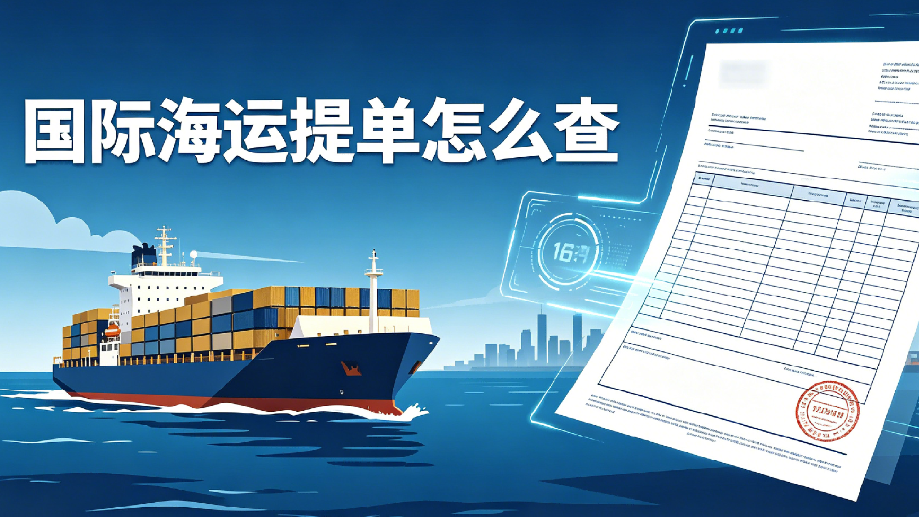国际海运提单怎么查