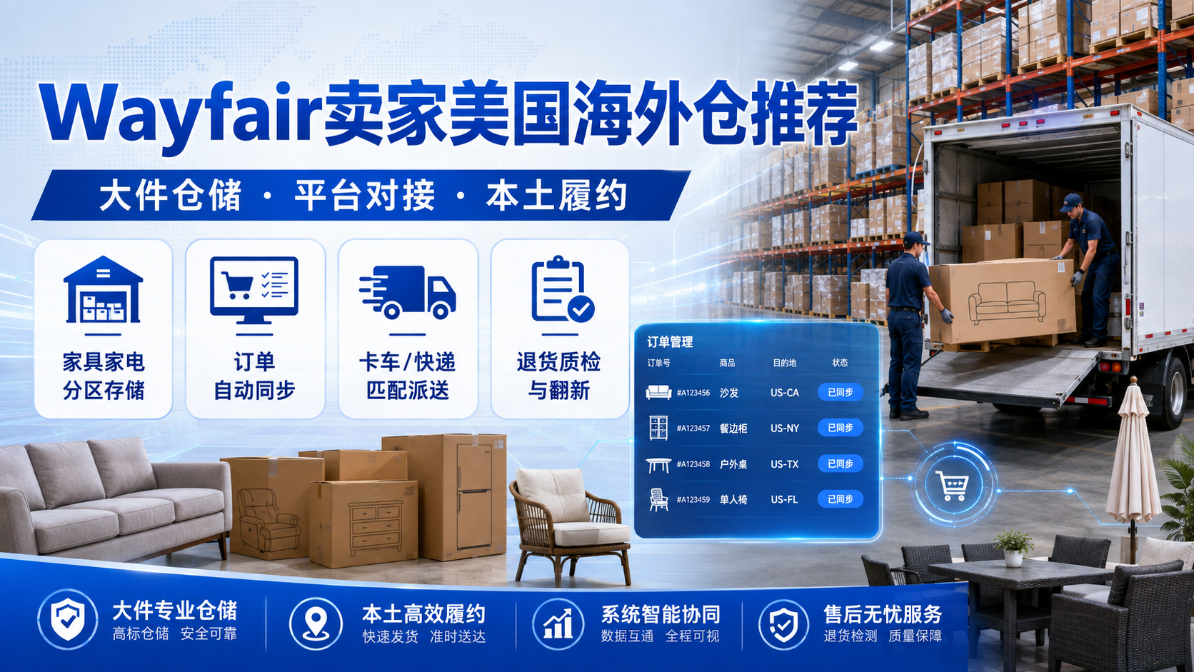 Wayfair卖家美国海外仓推荐