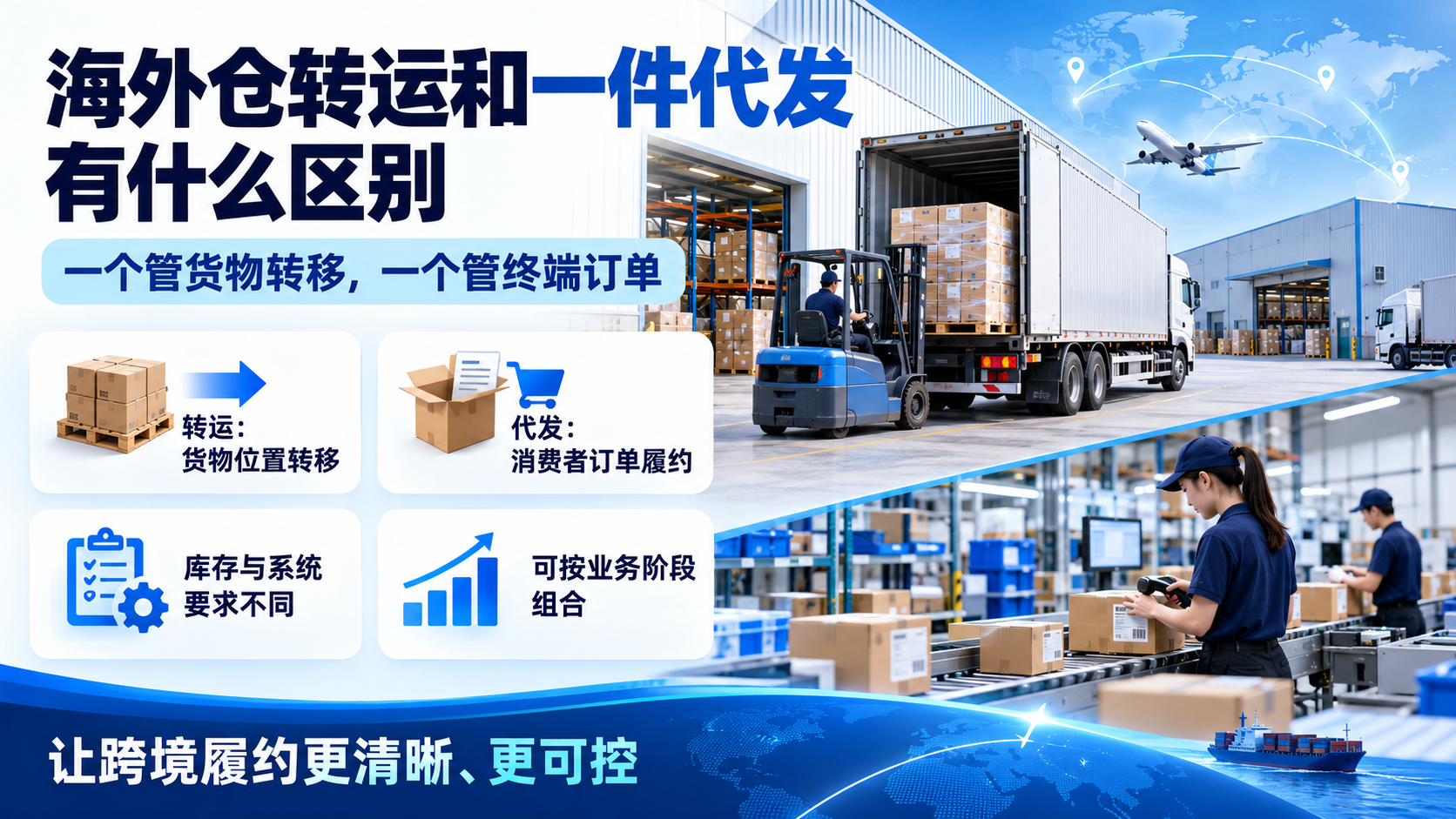 海外仓转运和一件代发有什么区别