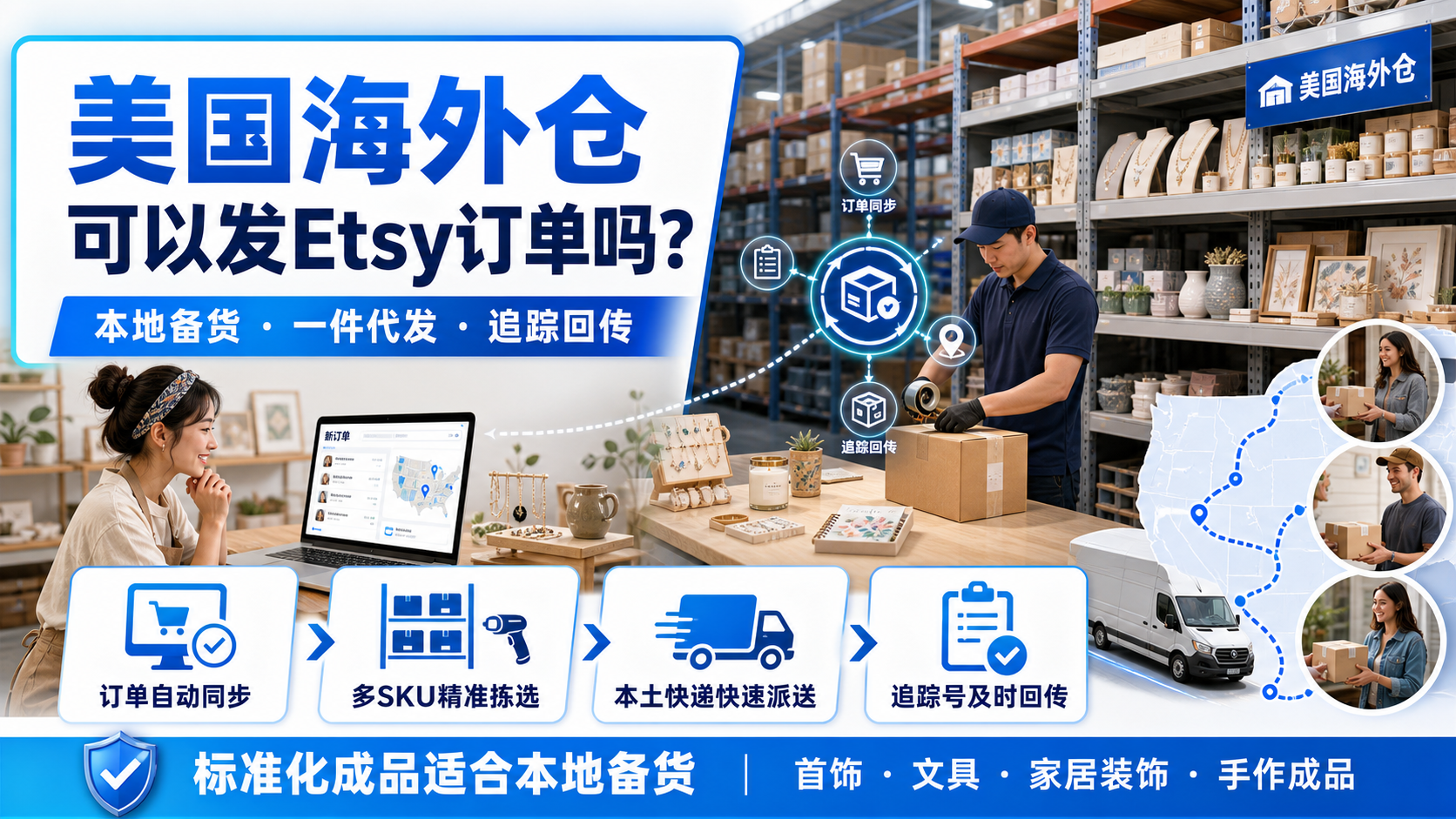 美国海外仓可以发Etsy订单吗