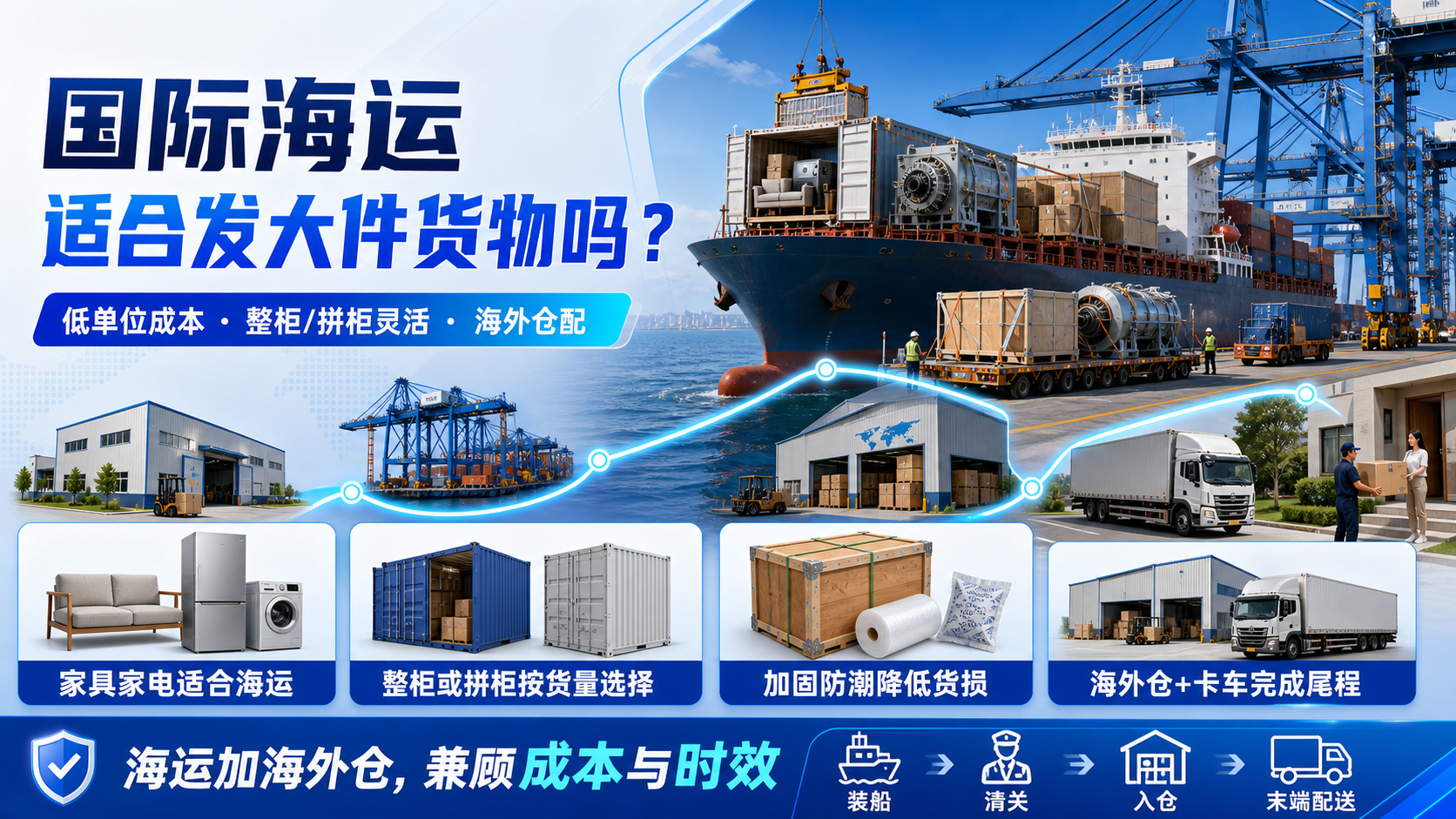 国际海运适合发大件货物吗