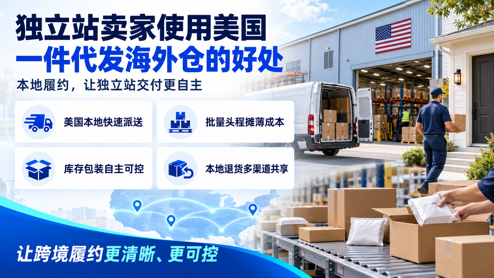 独立站卖家使用美国一件代发海外仓的好处