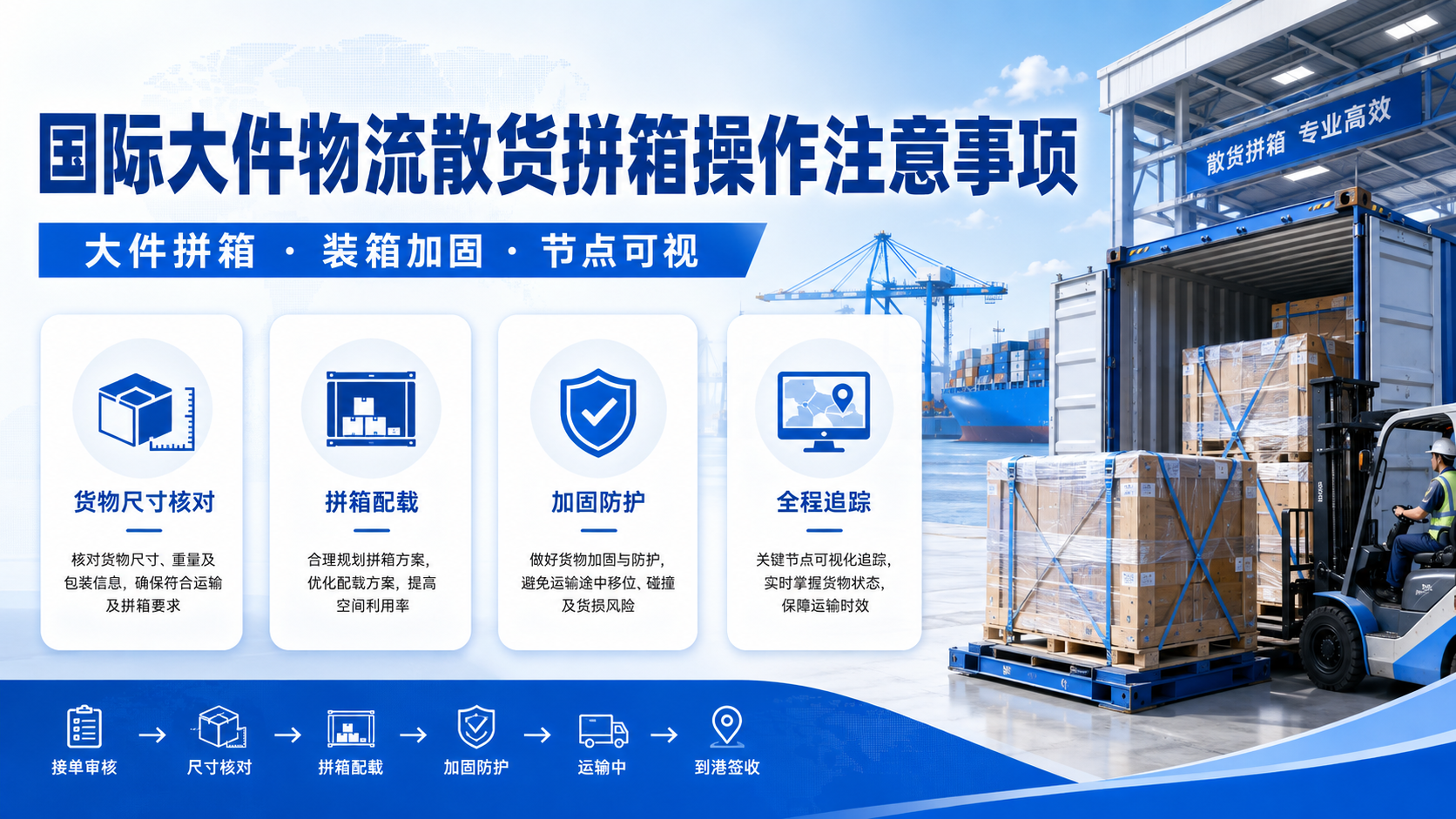 国际大件物流散货拼箱操作注意事项