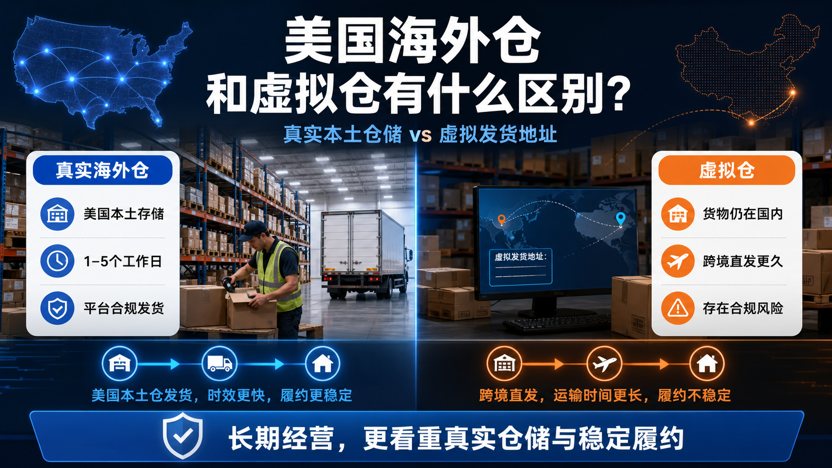 美国海外仓和虚拟仓有什么区别