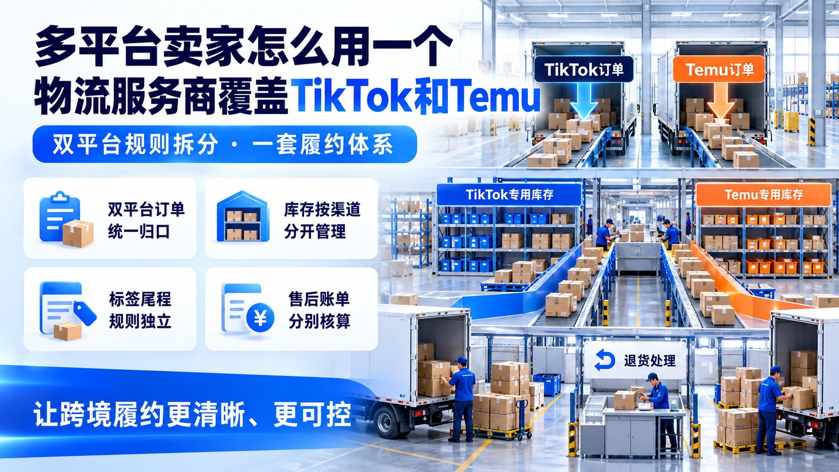 多平台卖家怎么用一个物流服务商覆盖TikTok和Temu