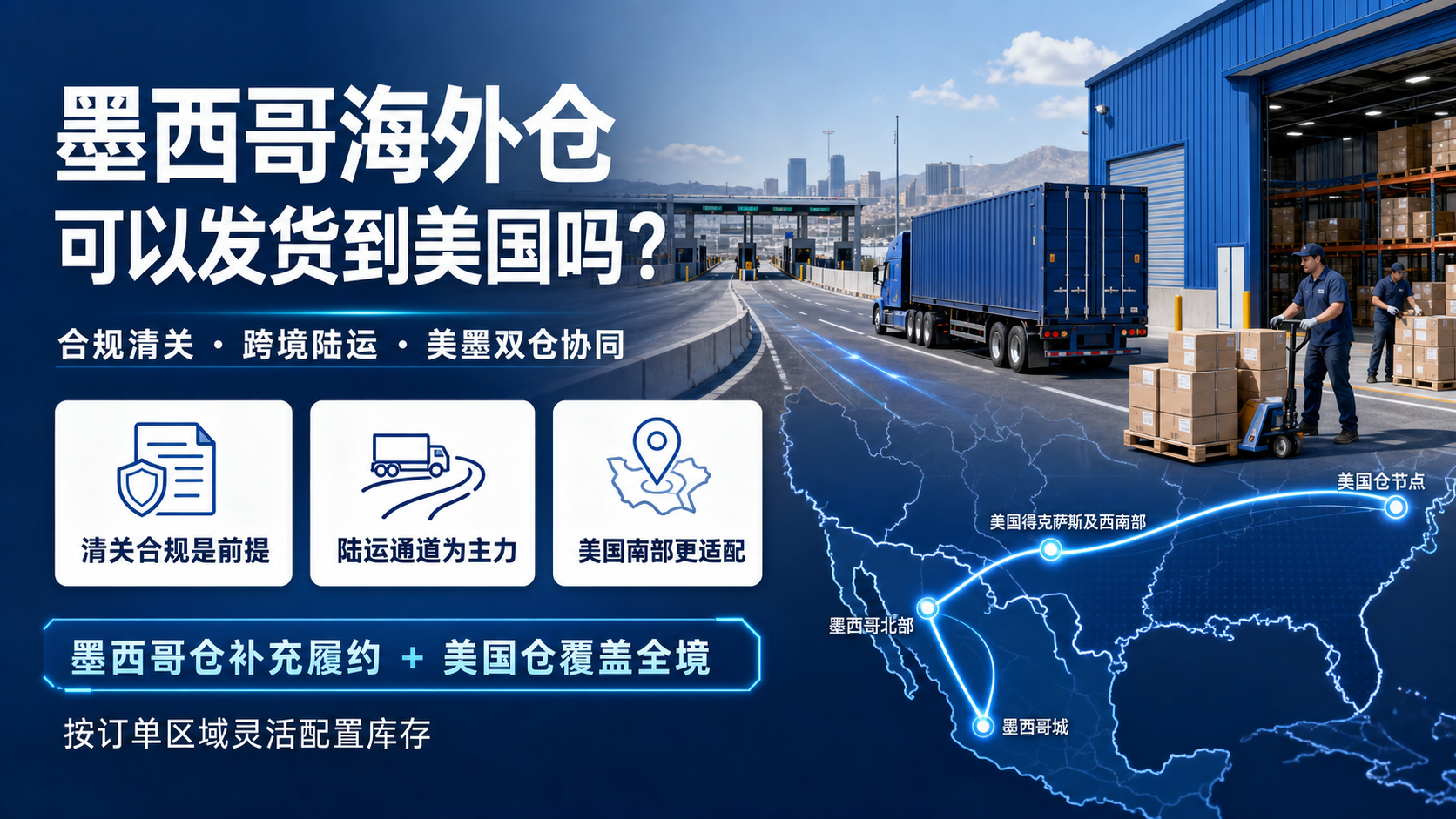 墨西哥海外仓可以发货到美国吗