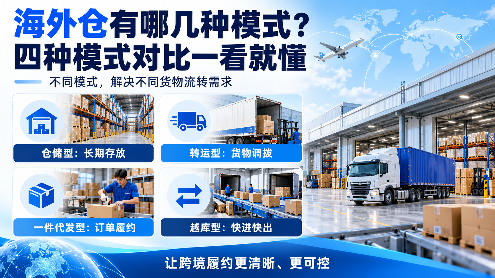 海外仓有哪几种模式?四种模式对比一看就懂