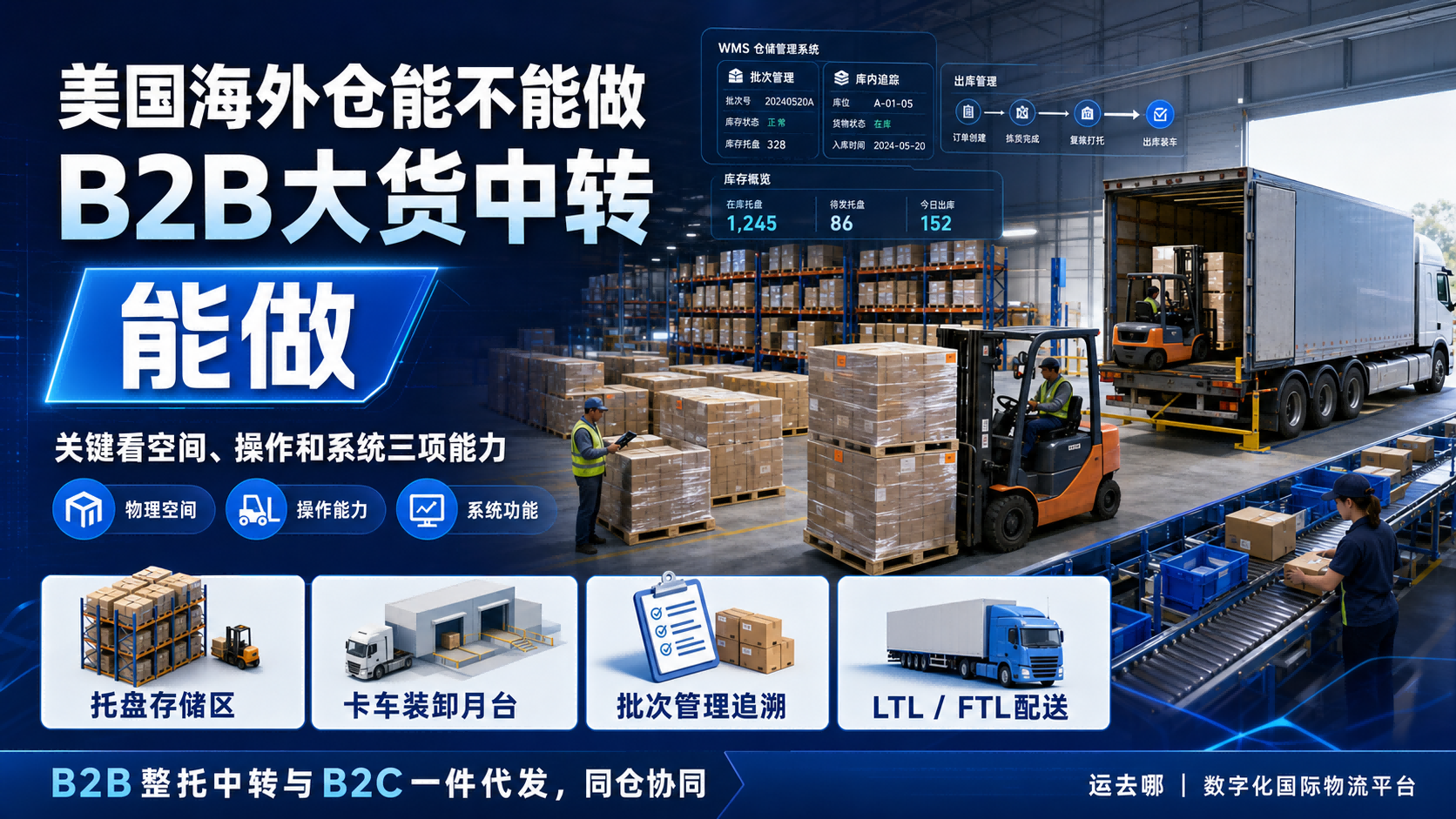 美国海外仓能不能做B2B大货中转
