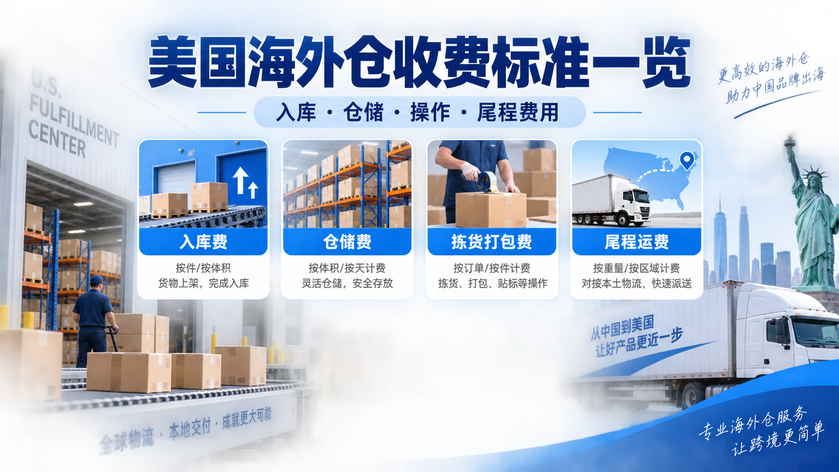 美国海外仓收费标准一览