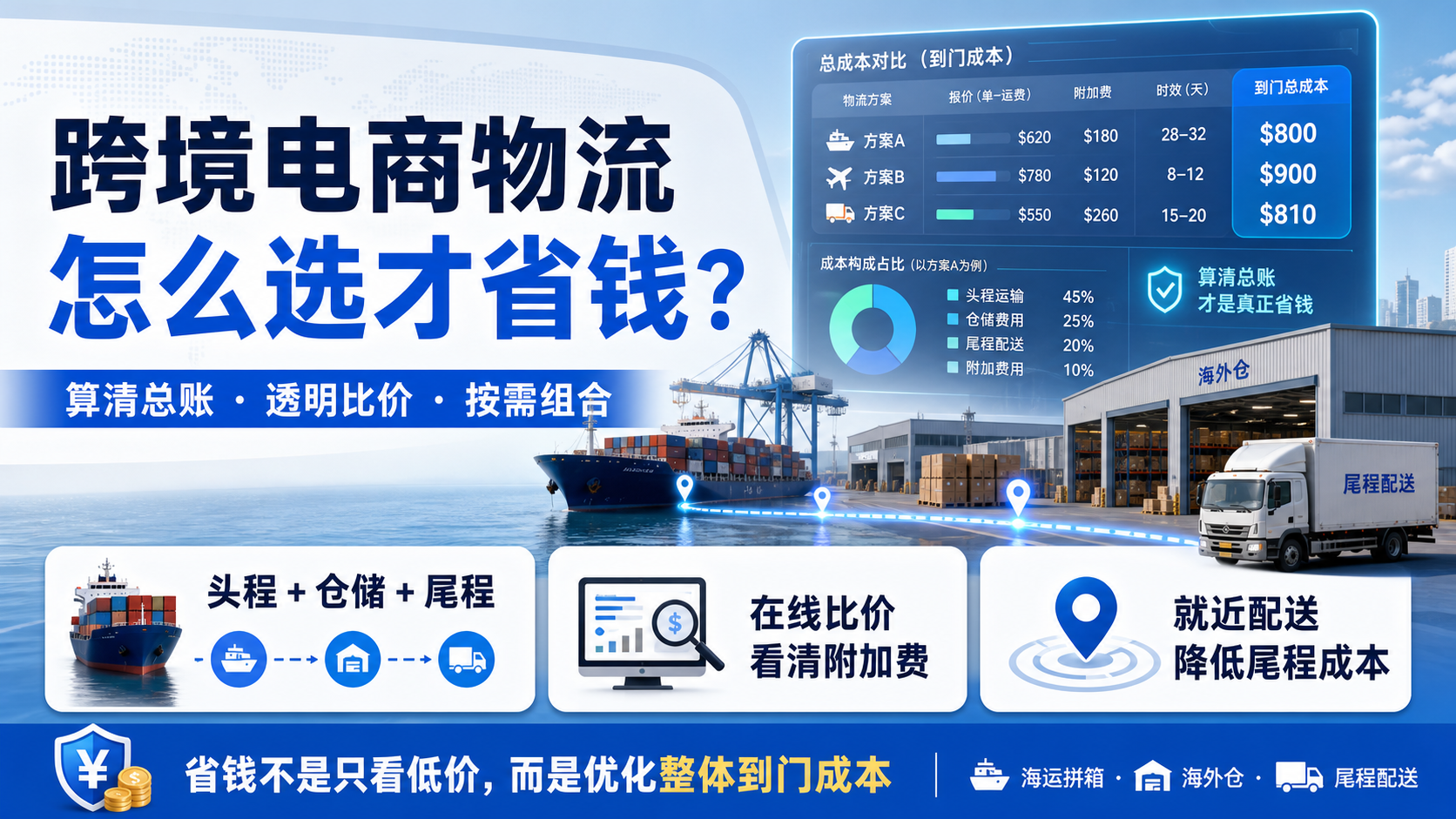 跨境电商物流怎么选才省钱