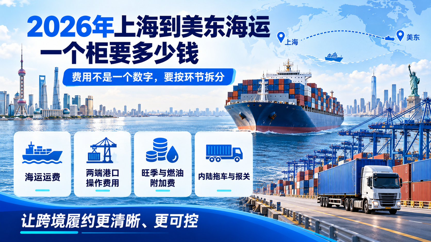 2026年上海到美东海运一个柜要多少钱