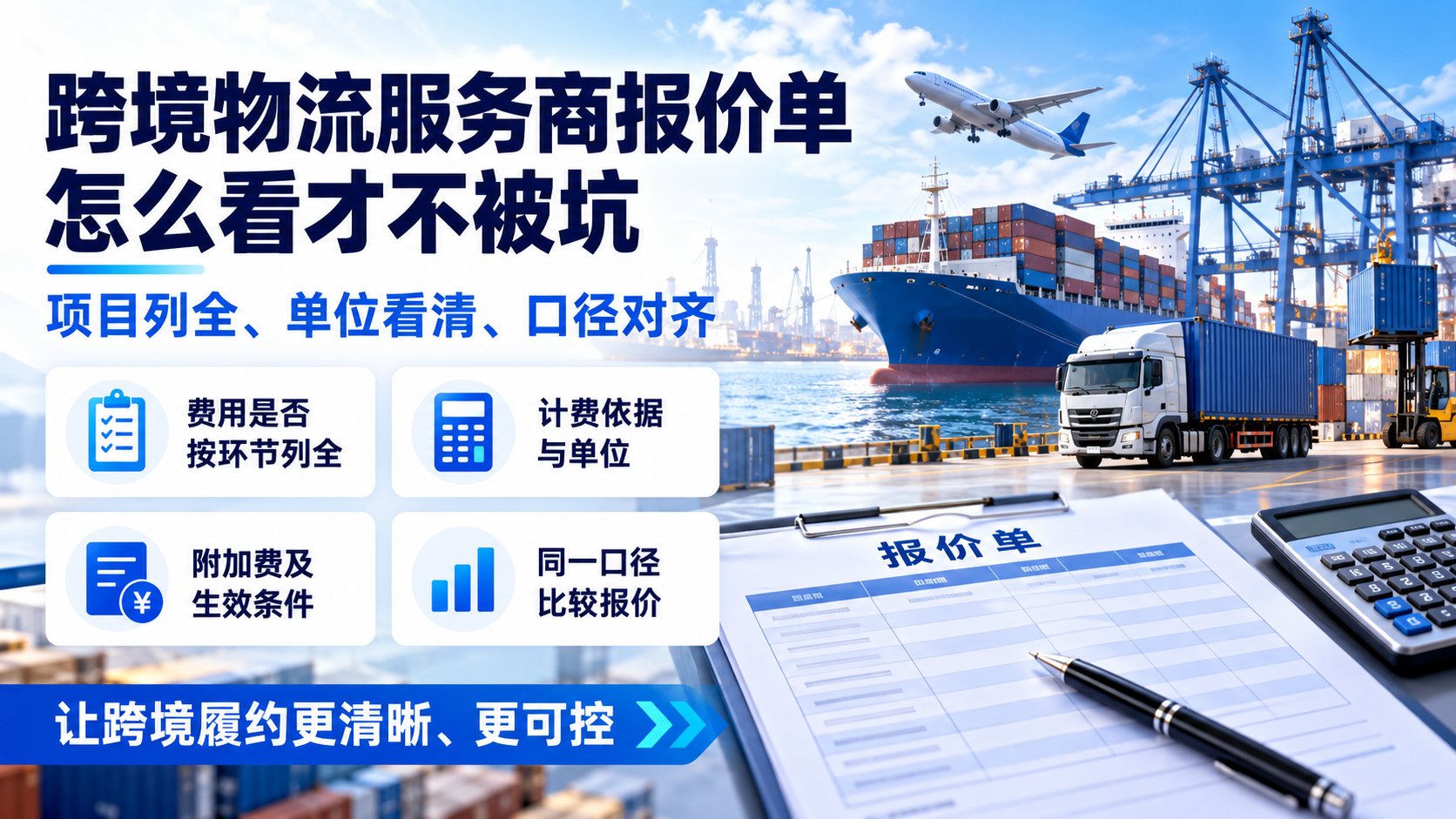 跨境物流服务商报价单怎么看才不被坑