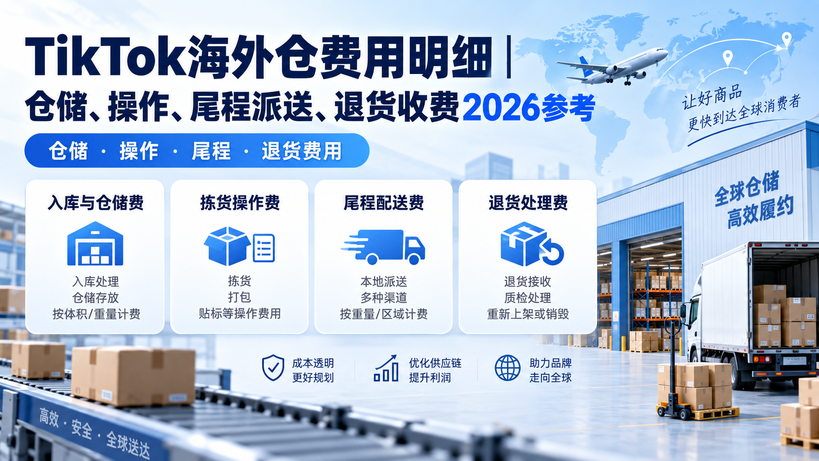 TikTok海外仓费用明细|仓储、操作、尾程派送、退货收费2026参考