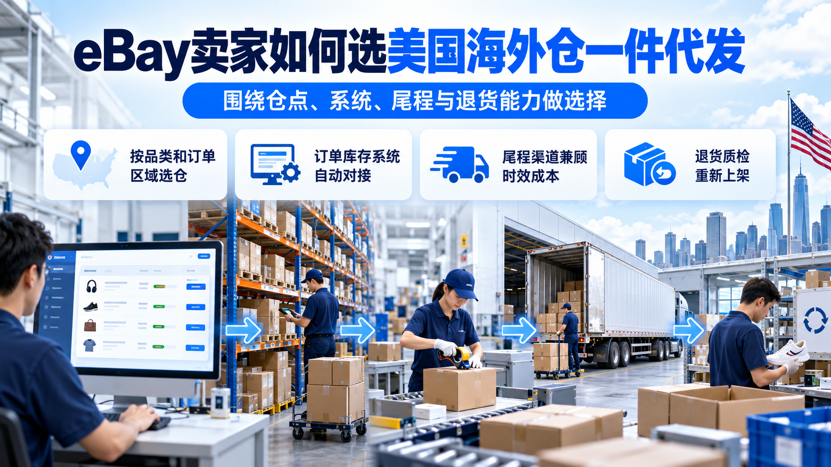 eBay卖家如何选美国海外仓一件代发