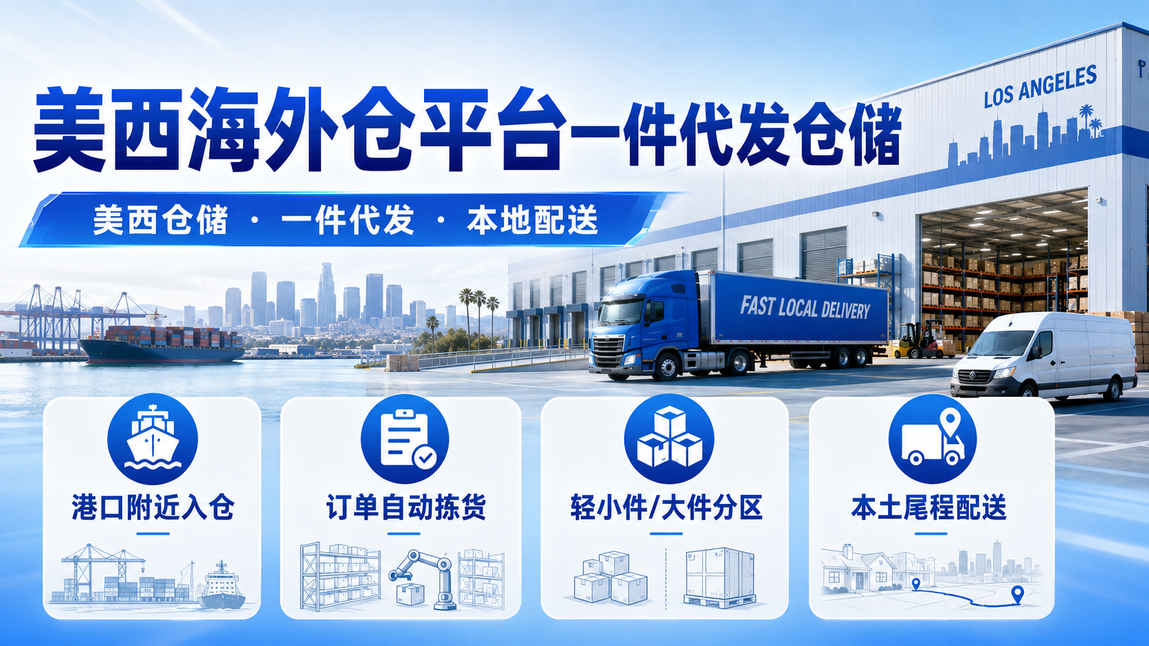 美西海外仓平台一件代发仓储