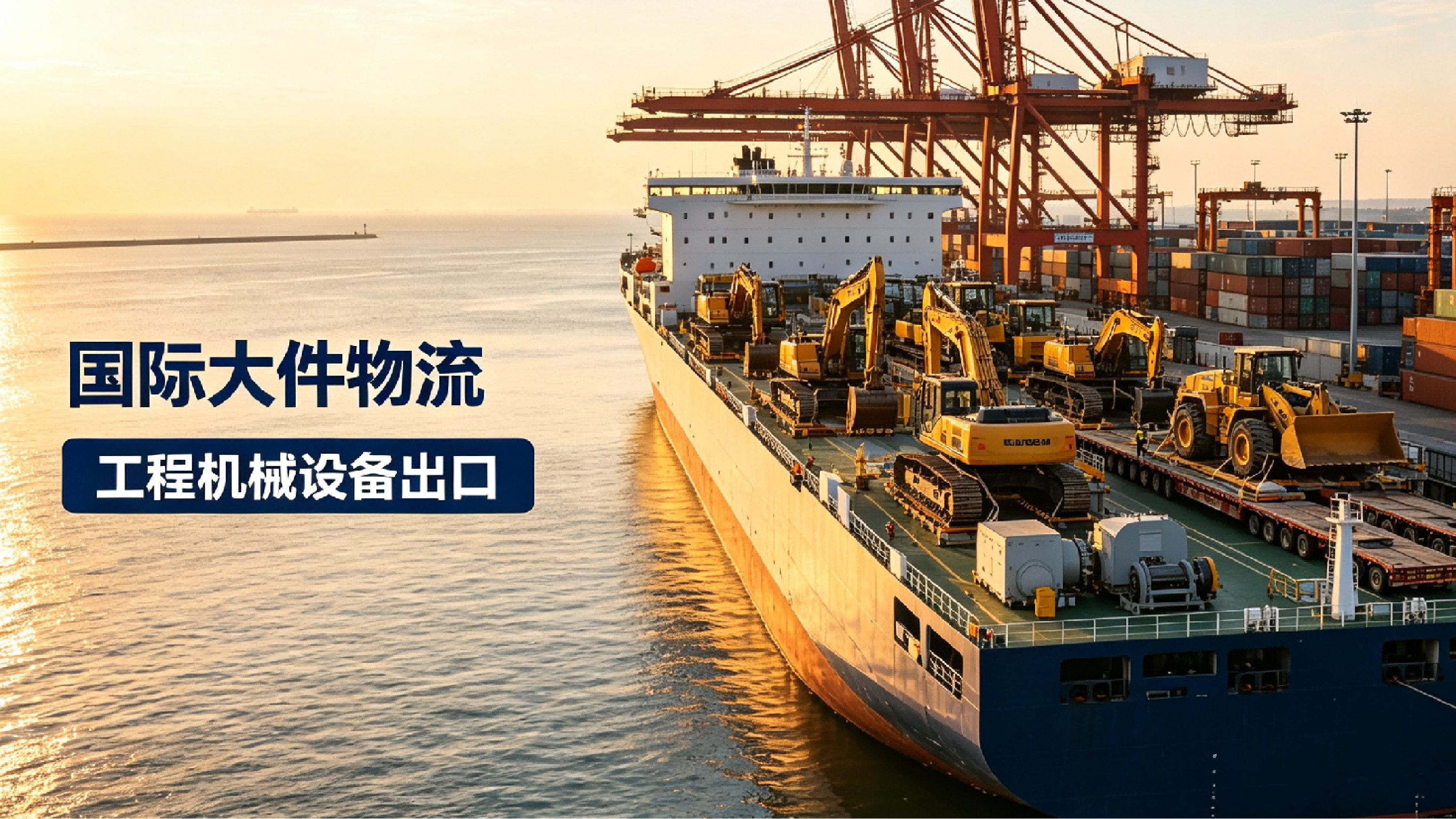 国际大件物流工程机械设备出口