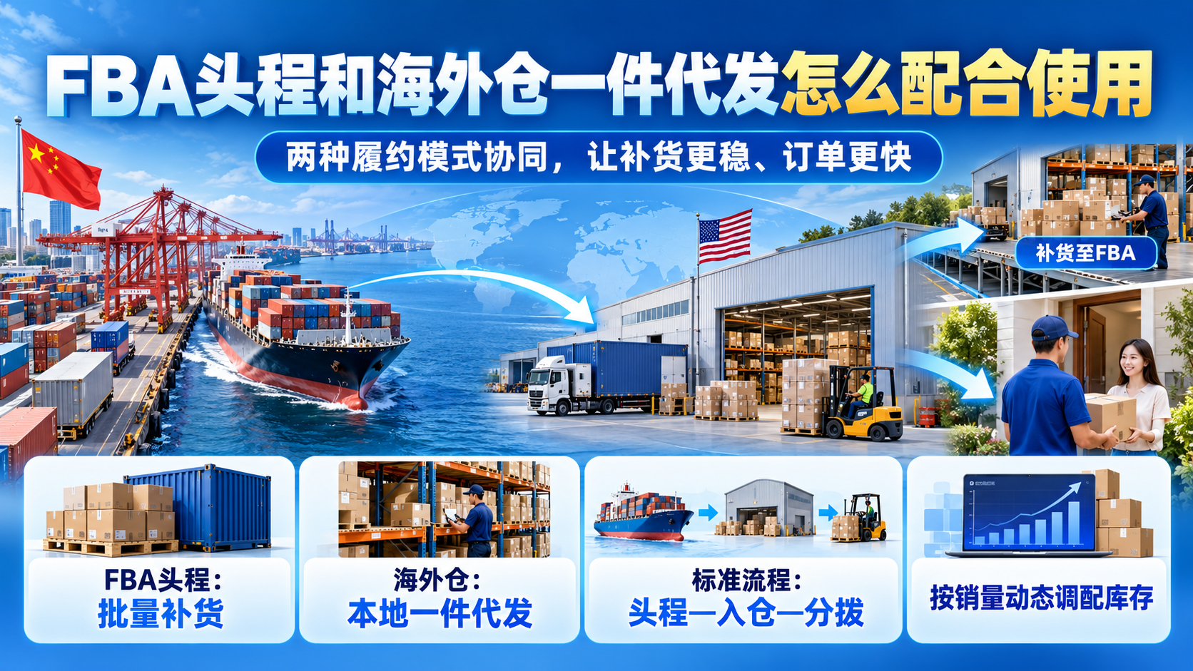 FBA头程和海外仓一件代发怎么配合使用