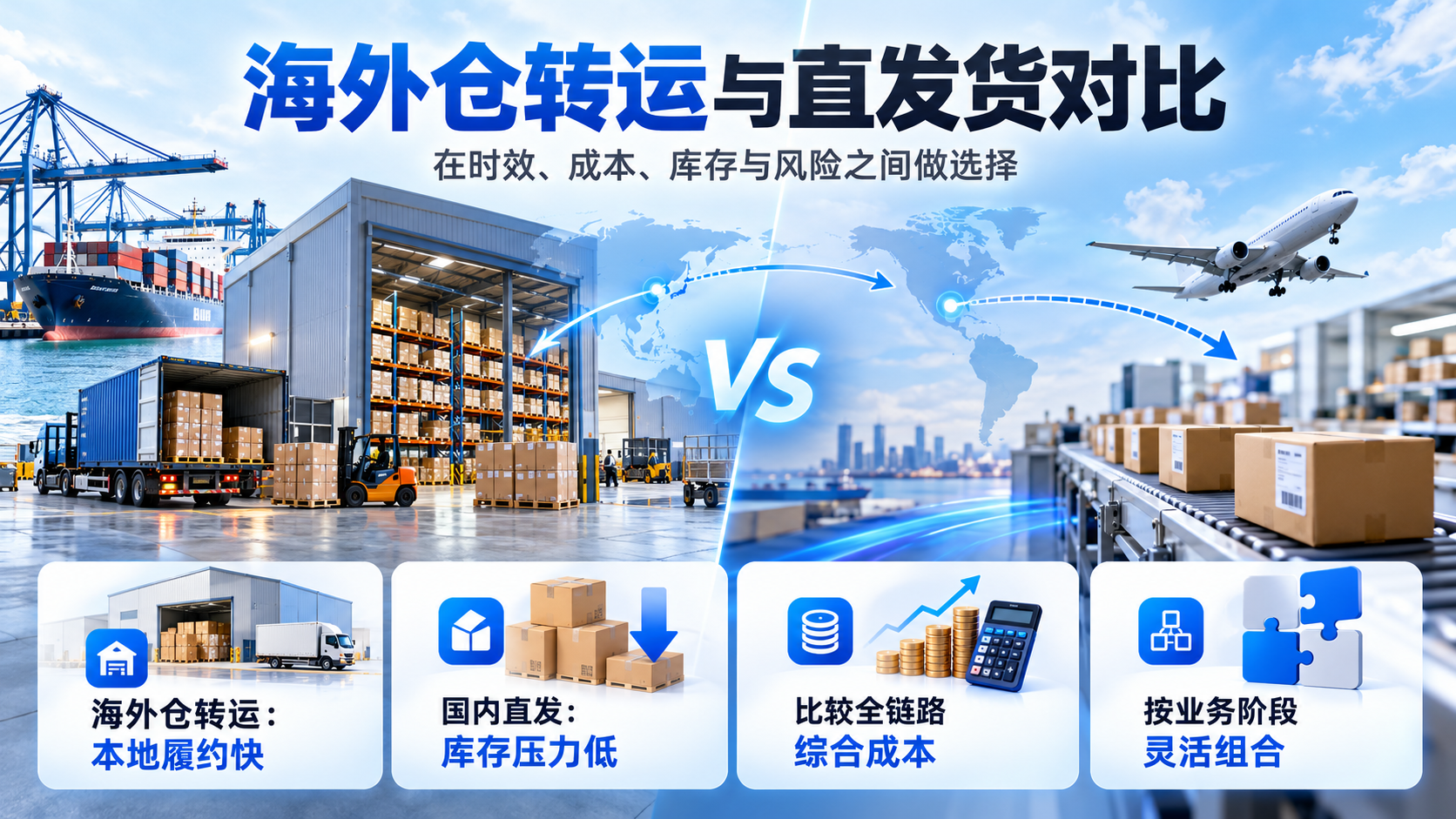 海外仓转运与直发货对比