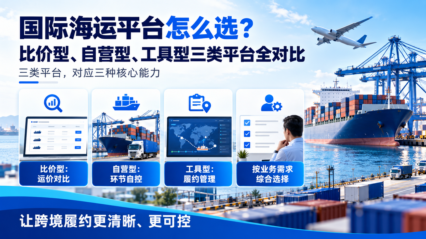 国际海运平台怎么选-比价型自营型工具型三类平台全对比