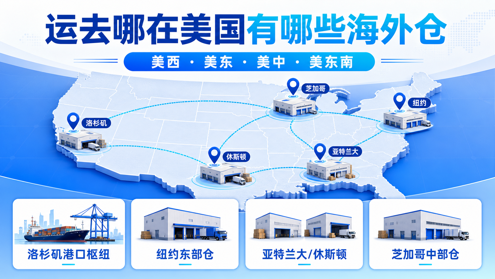 运去哪在美国有哪些海外仓