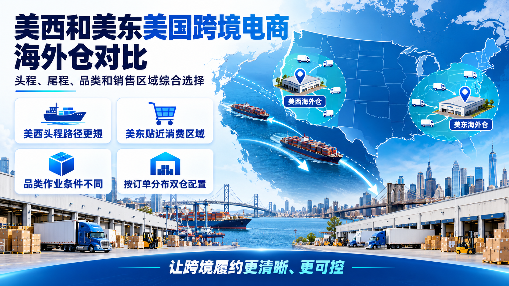 美西和美东美国跨境电商海外仓对比